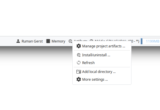 Artifacts manager Artifacts manager