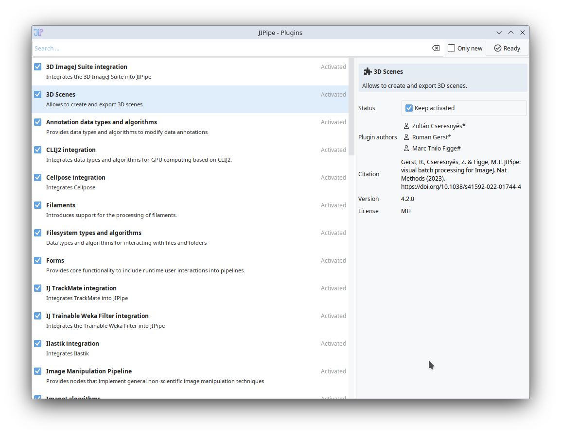 JIPipe plugin manager JIPipe plugin manager