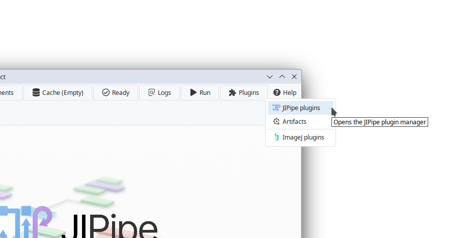 JIPipe plugin manager JIPipe plugin manager