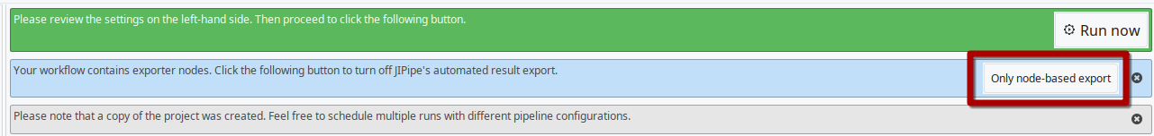 Notification to disable feature Notification to disable feature